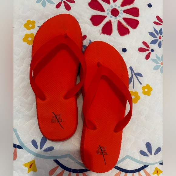 Red Flip Flops - Picture 2 of 5